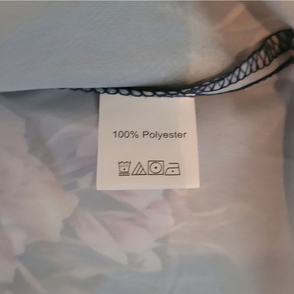 Women's Shein Floral Wrap Dress Size XS Blue - Picture 10 of 10